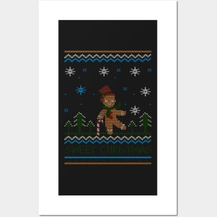 Dancing gingerbread man Posters and Art